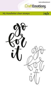 CraftEmotions clearstamps A6 - handletter - go for it (Eng) 130501/1801