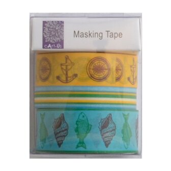 cArt-Us masking tape 3x5m assorted ocean paradise