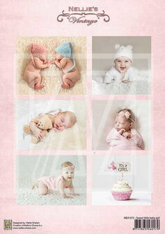 &nbsp; @ 10x 3D vel Vintage baby-serie sweet baby girl &nbsp;NEVI-075&nbsp;