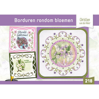 Hobbydols 218 Borduren rondom bloemen - Christien van den Akker HD218