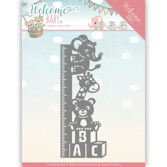 Dies - Yvonne Creations - Welcome Baby - Growth Chart YCD10136