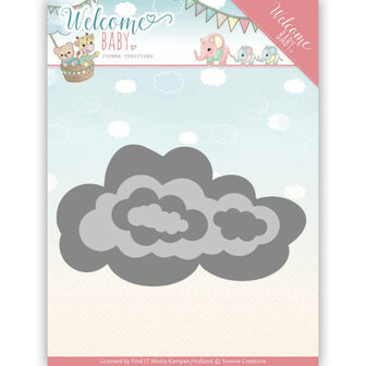 Dies - Yvonne Creations - Welcome Baby - Nesting Clouds YCD10137
