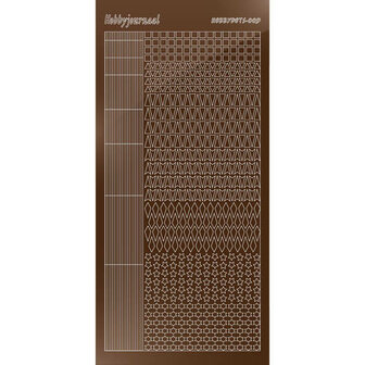 Hobbydots sticker - Mirror Brown STDM09G