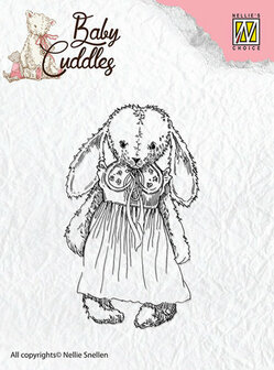 Clear Stamps - Baby Cuddles - Cuddly girl  - CSBC002