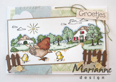 Marianne design, Clear Stamp -HT1632 - Hetty&#039;s on the farm