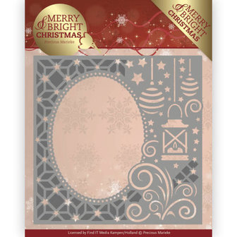 Dies - Precious Marieke - Merry and Bright Christmas - Lantern Frame PM10125