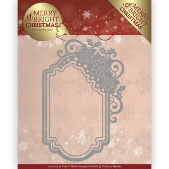 Dies - Precious Marieke - Merry and Bright Christmas - Poinsettia Ornament PM10127