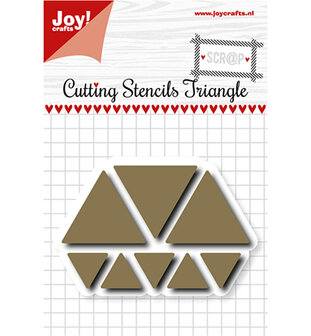 Joy! scr@p stencil  6002/1107 - Scrap Snijstencil - Triangles