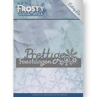 Dies - Jeanine&#039;s Art - Frosty Ornaments - Text Prettige Feestdagen JAD10044