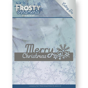 Dies - Jeanine&#039;s Art - Frosty Ornaments - Text Merry Christmas JAD10045