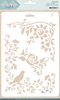 Card Deco Essentials - Stencil Flowers CDEST005