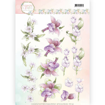 3D Knipvel - Precious Marieke - Flowers in Pastels - Lilac Mist CD11140