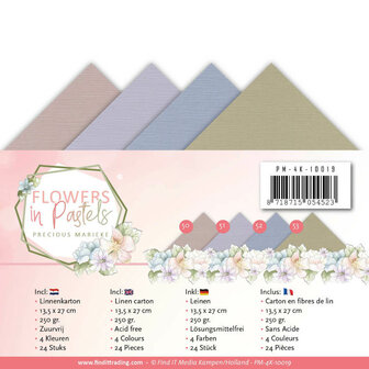 Linnenpakket - 4K - Precious Marieke - Flowers in Pastels PM-4K-10019