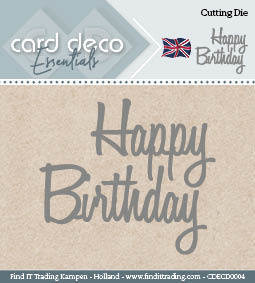 Card Deco Cutting Dies- Happy Birthday CDECD0004