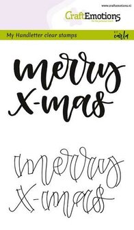 CraftEmotions clearstamps A6 - handletter - Merry xmas (Eng) CK  130501/1809