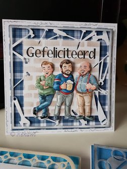 Oplegkaart set 1 mannen