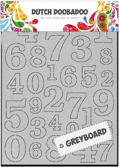 &nbsp; DDBD Dutch Greyboard  - Numbers A6 &nbsp;492.500.004