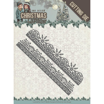 Dies - Amy Design - Christmas Wishes - Snowflake Borders ADD10150