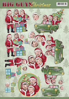 3D Knipvel - Yvonne Creations - Big Guys Christmas - Santa&#039;s CD11195