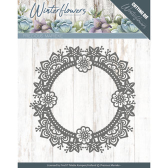 Dies - Precious Marieke - Winter Flowers - Ice flower circle PM10141