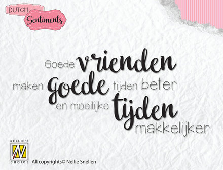SENCS006 Dutch sentiments-6 &quot;Goede vrienden maken goede tijden beter...