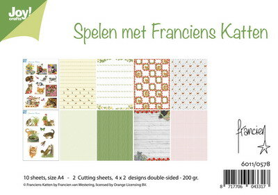 Joy! papierset Spelen met Franciens katten  6011/0578