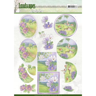 3D knipvel - Jeanine&#039;s Art - Landscapes - Spring Landscapes CD11170