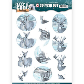 3D Pushout - Amy Design - Keep it Cool - Cool Deers SB10305