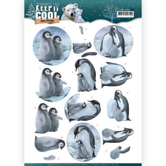3D knipvel - Amy Design - Keep it Cool - Cool Penguin CD11203