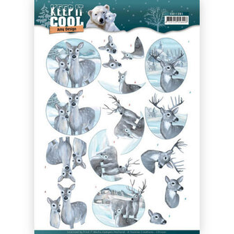 3D knipvel - Amy Design - Keep it Cool - Cool Deers CD11201