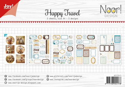 Joy! labelsheets cuttingsheet Noor Happy travel 6011/0411