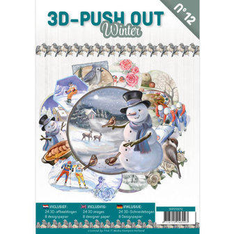 3D Push Out Book Winter 3DPO10012