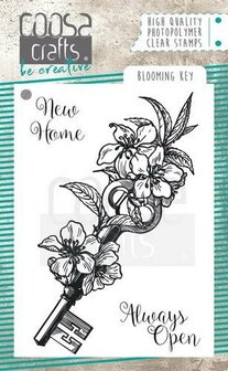 COOSA Crafts clearstamps A7 - Blooming key stamp COC-060