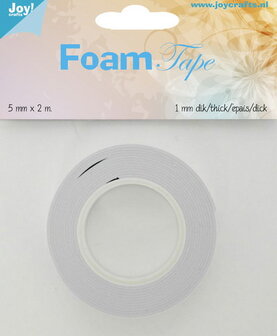 Joy! Foam tape 1 mm dik - 5 mm x 2 mtr