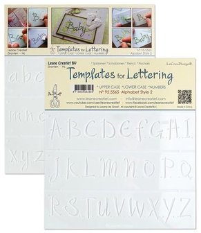 LeCrea - Templates for Handlettering alfabet stijl 2 - 95.5565 