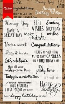 Clear stamp Birthday wishes &nbsp;CS0996