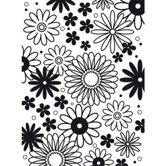 Embossing template 10,8x14,6cm flower frenzy