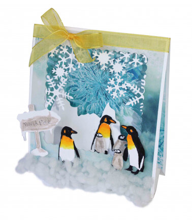 Joy! stencil-  Pinguïnfamilie   6002/1417