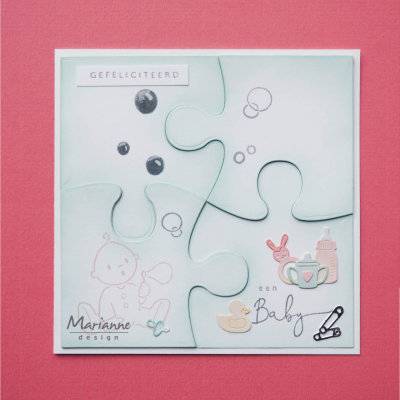 Marianne desgn - CR1491 - Craftables stencil - Puzzle piece