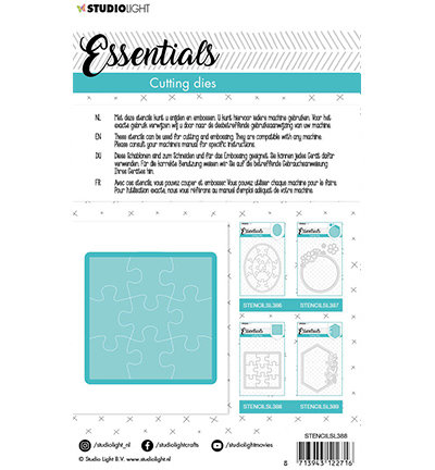 Studio Light Embossing - SL Cutting Die Small shape square puzzle Essentials nr.388