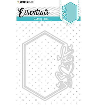 Studio Light Embossing -  SL Cutting Die Small shape hexagon hearts Essentials nr.389