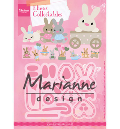 Marianne desgn - Collectable Eline‘s baby konijntje COL1463 15x21 cm