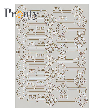 Pronty Grey Chipboard Sleutels A5 492.001.030 A5