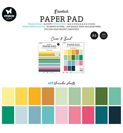 Studio Light Paper Pad Essentials - Limonade - nr.91 SL-ES-PP91 A5