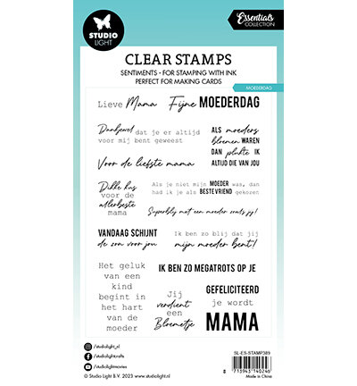 Studio Light Clear Stamp Essentials nr.389 SL-ES-STAMP389 93x136mm