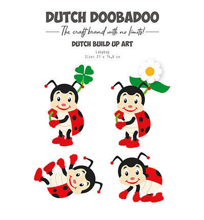 Dutch Doobadoo Built up art Lieveheersbeestje A5 470.784.217