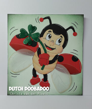 Dutch Doobadoo Built up art Lieveheersbeestje A5 470.784.217