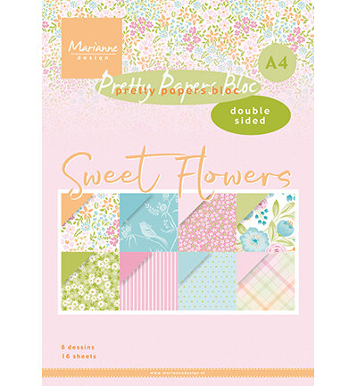 Marianne Design -  Paperpad Sweet Flowers PK9183 A4