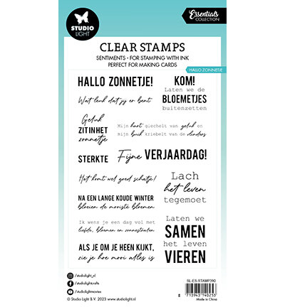 Studio Light Clear Stamp Essentials nr.390 SL-ES-STAMP390 93x136mm