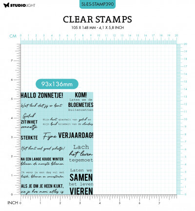 Studio Light Clear Stamp Essentials nr.390 SL-ES-STAMP390 93x136mm